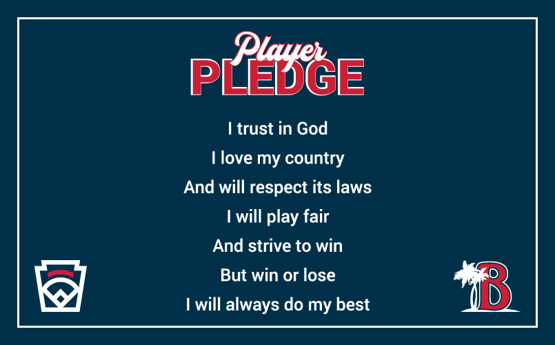 Little League Player Pledge