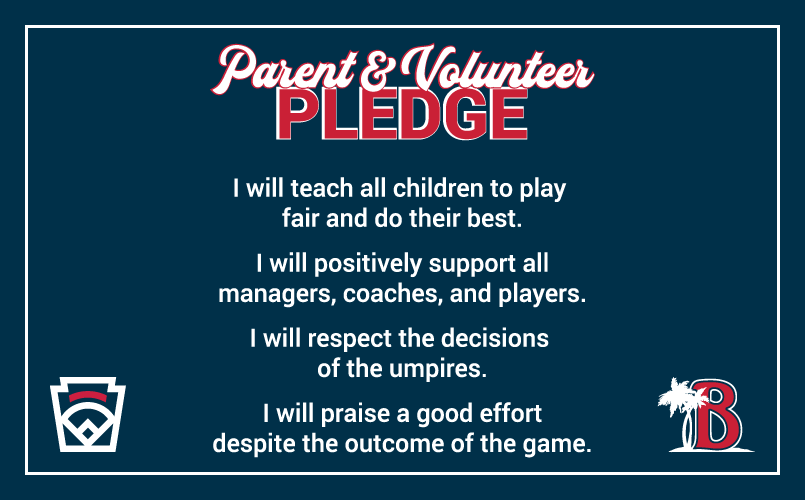 Little League Parent Pledge